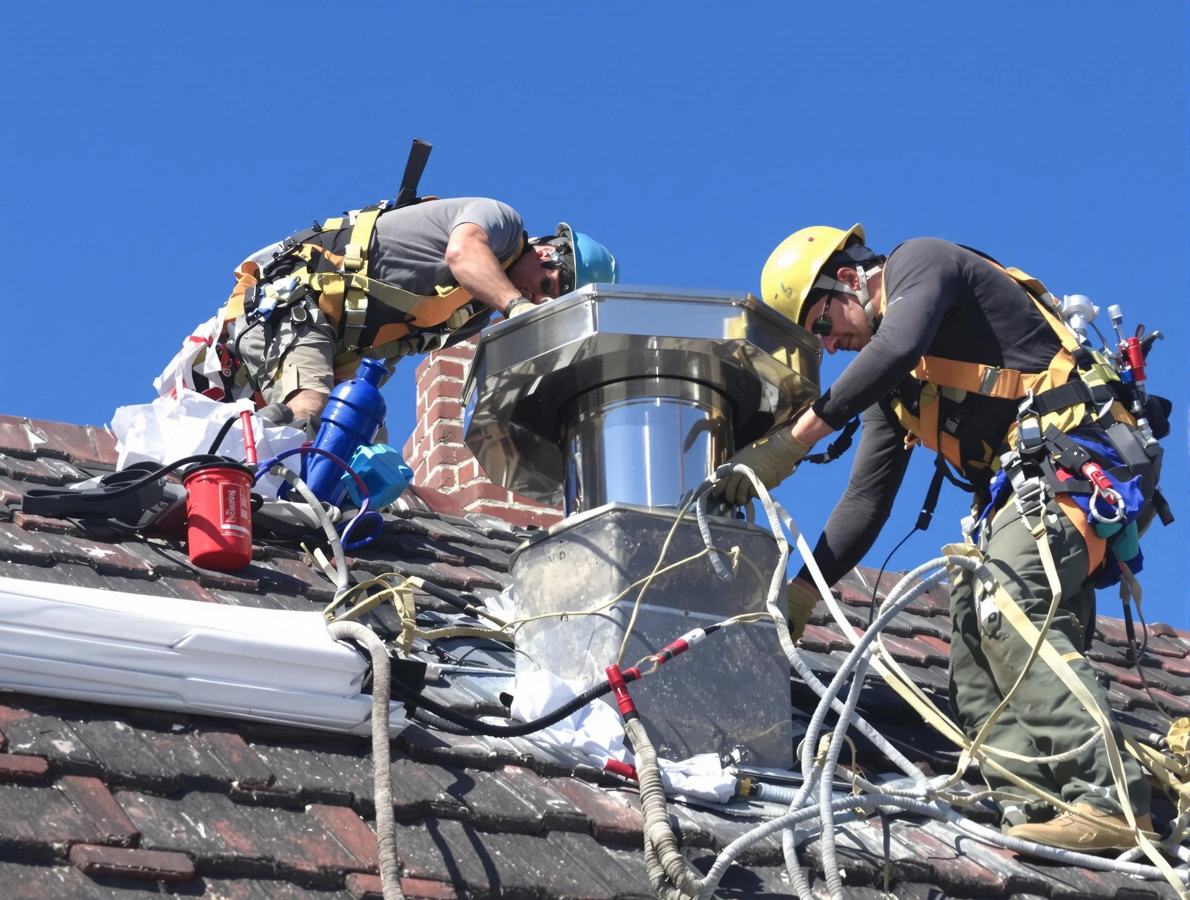 Protective chimney cap installed by Los Ranchos de Albuquerque Chimney Sweep in Los Ranchos de Albuquerque, NM