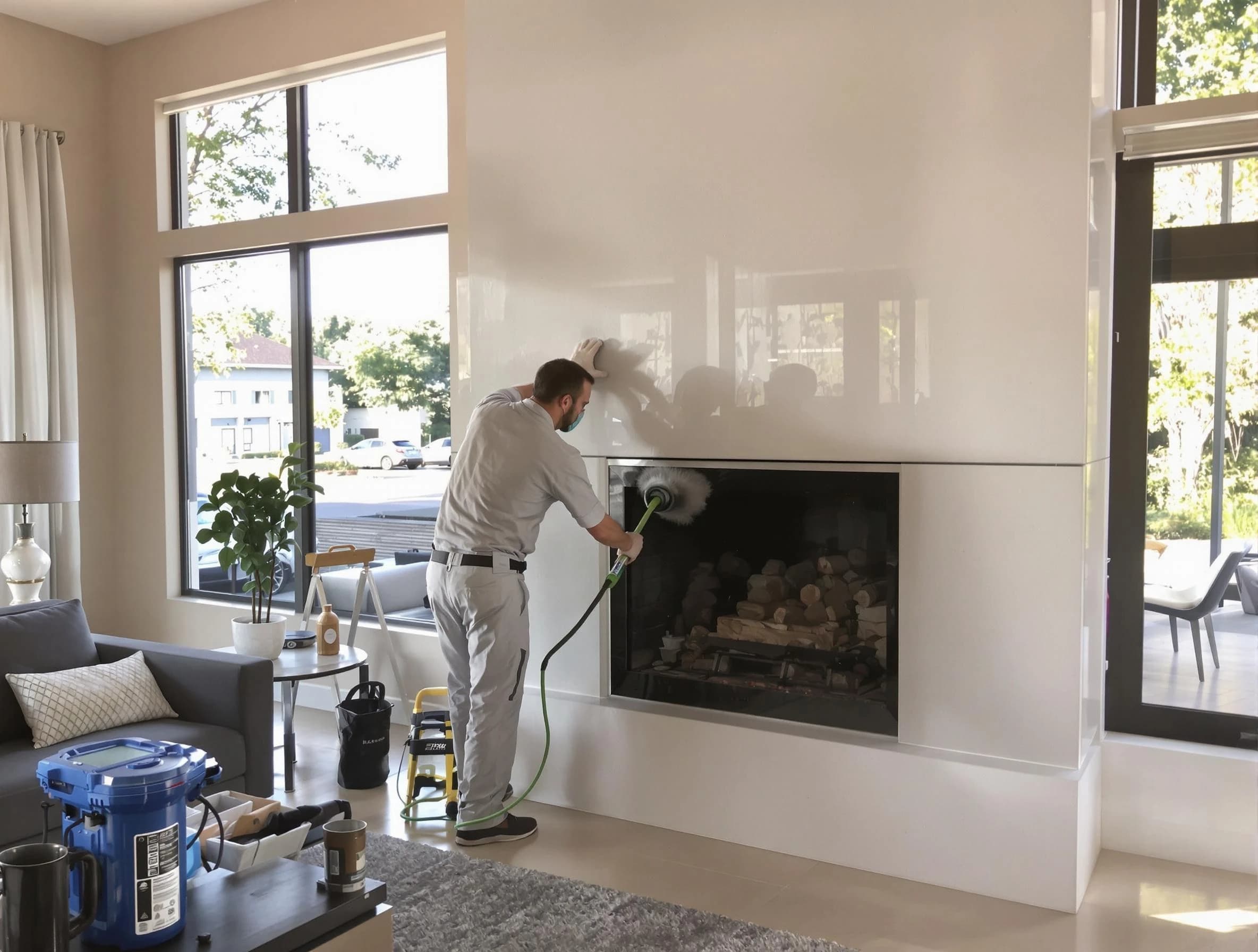 Los Ranchos de Albuquerque Chimney Sweep performing thorough soot removal in Los Ranchos de Albuquerque, NM