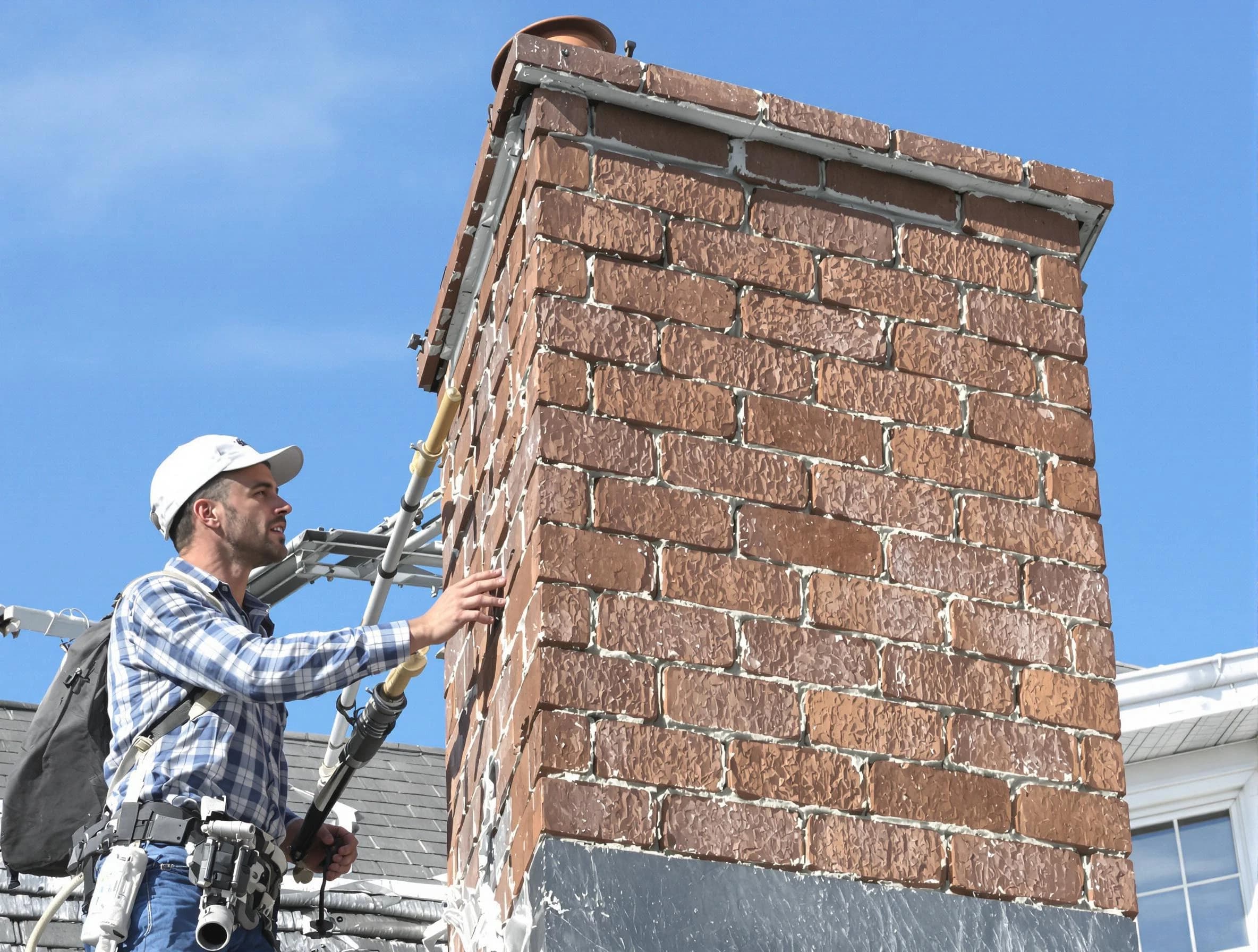 Brickwork for a chimney rebuild by Los Ranchos de Albuquerque Chimney Sweep in Los Ranchos de Albuquerque, NM