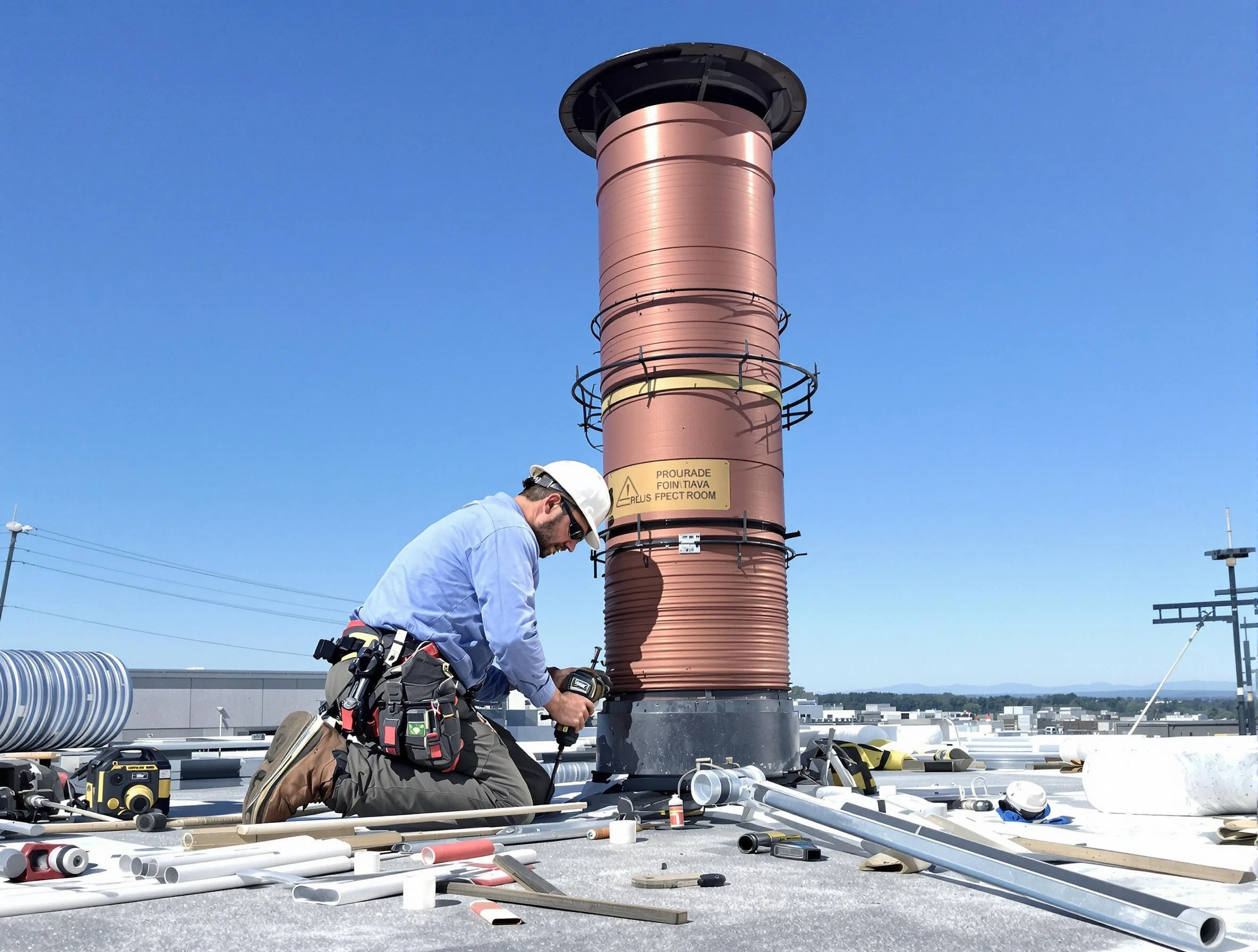 Installed chimney liner by Los Ranchos de Albuquerque Chimney Sweep in Los Ranchos de Albuquerque, NM